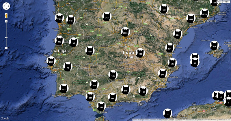 Illustration for article titled Esta página sabe donde vive tu gato, y probablemente tú